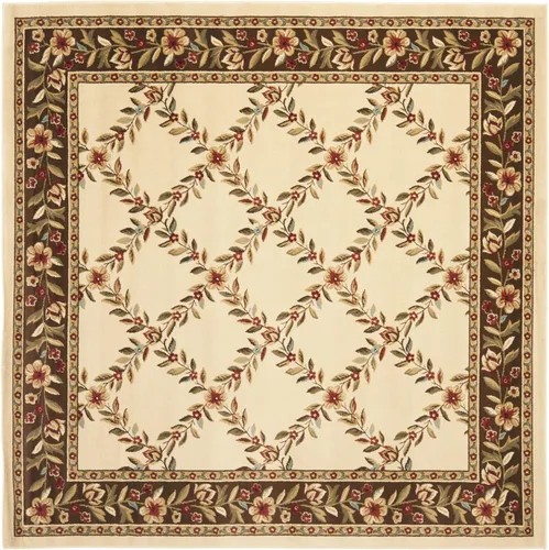 Vista 30 de SAFAVIEH Lyndhurst Collection - Alfombra de pasillo, 2 pies 3 pulgadas x 8 pies, color negro y marrón, diseño tradicional de enrejado floral,