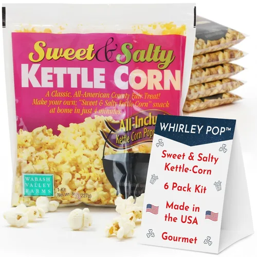 Vista 19 de Paquetes de palomitas de maíz todo en uno, kits de palomitas de maíz todo incluido, maíz dulce y salado, granos de palomitas de maíz para máquina