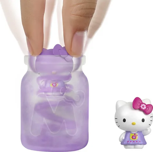 Vista 4 de Mattel Sanrio - Figuras coleccionables de Hello Kitty (2 pulgadas) con sombrero y accesorios de postre, paquete sorpresa para ciegas, inmersión