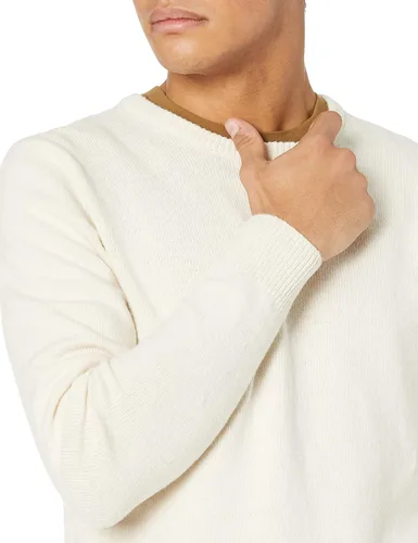Vista 3 de Tienda Essentials Suéter de cuello redondo de peso medio para hombre