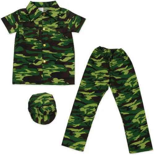 Vista 4 de Army Commando disfraz de Halloween unisex militar camuflaje soldado uniforme vestir