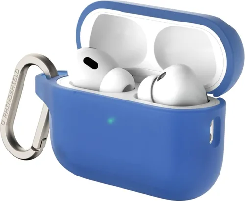Vista 9 de RHINOSHIELD Funda para AirPods con mosquetón compatible con Apple [AirPods Pro 2], protección contra caídas de grado militar, resistente a