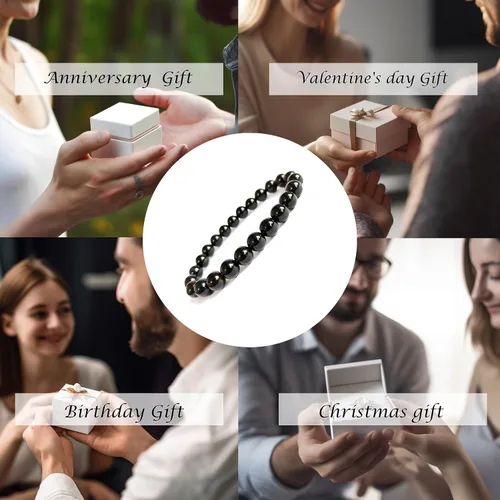 Vista 19 de Tigers Eye Protection Handmade Bracelet Best Present For Men Women Attract Wealth Chakra Feng Shui Stretchy Beaded Bracelets Lucky Friendship