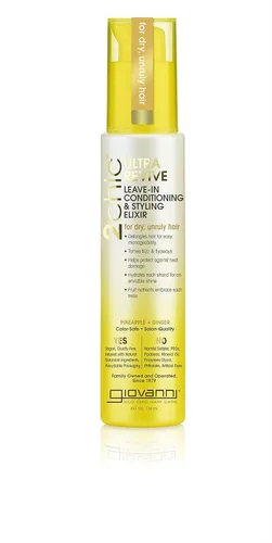Vista 15 de GIOVANNI 2chic Elixir de acondicionamiento y peinado sin enjuague de ultra volumen, aumenta el volumen, promueve el control sin peso para cabello