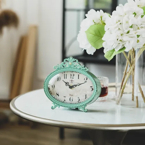 Vista 3 de NIKKY HOME Reloj de mesa estilo vintage