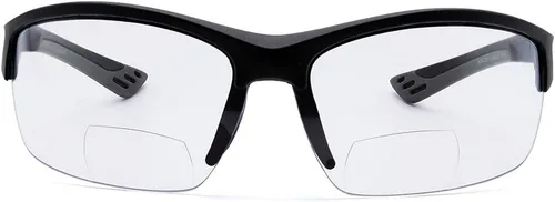 Vista 8 de VITENZI Gafas de seguridad bifocales con lectores, TR90, gafas protectoras de lectura de seguridad deportiva, Chieti Azul
