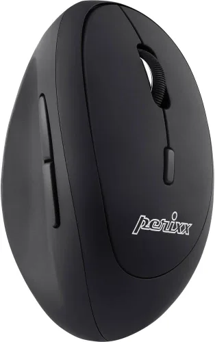 Vista 10 de Perixx PERIMICE-719RX - Ratón ergonómico recargable inalámbrico de 2.4 G, función de carga dual con cable e inalámbrica, cargador inalámbrico
