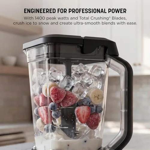 Vista 5 de Ninja Professional Plus Blender Premier Licuadora de batidos Max Power, máquina de helados, bebida congelada y máquina de margarita 3 ajustes