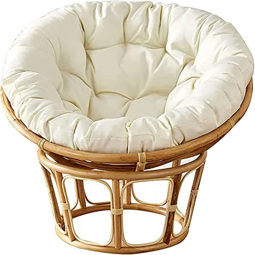 Vista 9 de HUHJYUGE Cojín colgante para silla de hamaca de solo 16 x 16 pulgadas, cojín de repuesto impermeable para silla colgante, cesta colgante, cojín