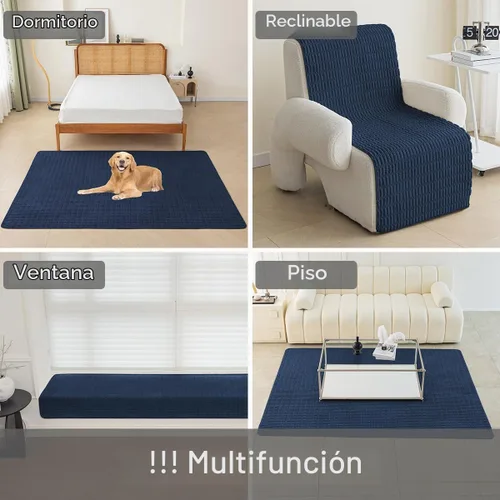 Vista 4 de Muamar Funda para Cama de Perro Protector de Sofá, Fundas de Sofá Antideslizantes Impermeables para Sala de Estar Fundas de Sofá, Tapete de Sofá