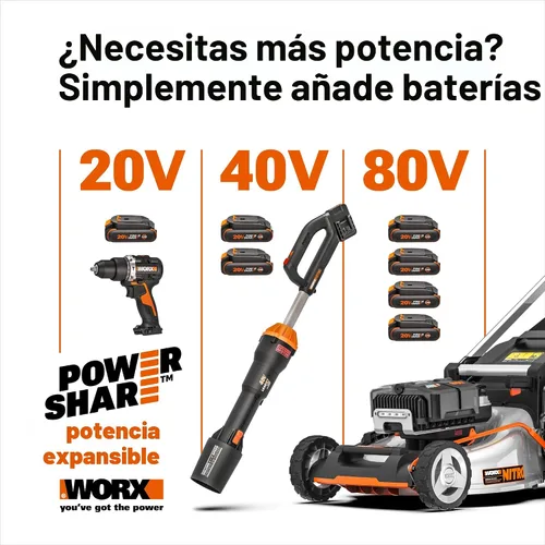 Vista 12 de WORX Nitro - Bordeadora inalámbrica de 20 V, 7 pulgadas, 3 configuraciones de profundidad, bordeadora para caminos de entrada alimentada por batería