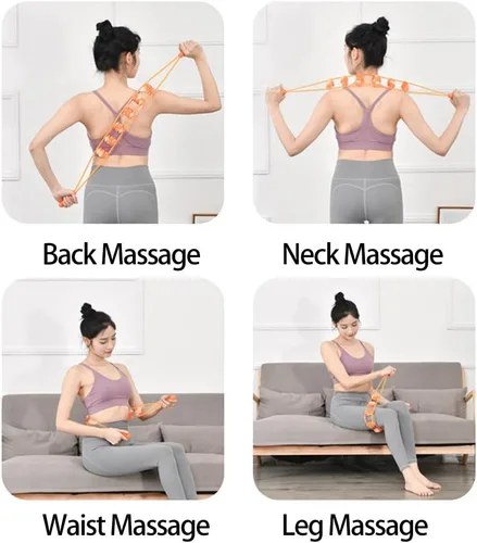 Vista 8 de Masajeador de espalda con rodillos Masajeador Yoga Relax Masajeador Abdomen Cintura Masajeador Pierna Hombro Masajeador Masajeador de espalda Frote