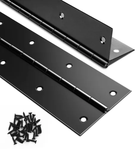 Vista 10 de Bisagra para piano de acero inoxidable resistente de 24 x 3 pulgadas Plateado