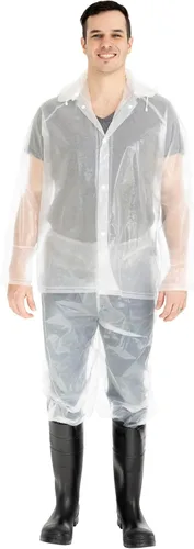 Vista 5 de Stansport Traje impermeable Peva, transparente, mediano