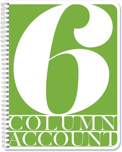 Vista 10 de BookFactory Libro de contabilidad de 2 columnas/libro de cuentas/libro de contabilidad/cuaderno (libro columnar de dos columnas) – tapa dura