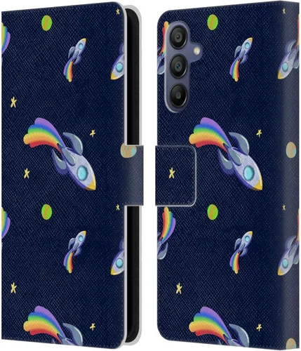 Vista 133 de Head Case Designs Officially Licensed Carla Morrow Colorful Space Dice Patterns Leather Wallet Case Compatible with Samsung Galaxy A07 4G