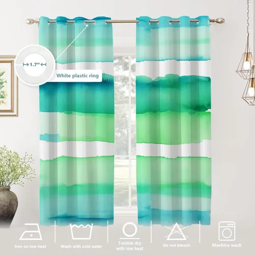 Vista 536 de Shrahala Orange Autumn Autumn Blackout Curtain Tiers, Fall Kitchen Valance Light Blocking Tier Drapes with Rod Pocket, 2 Pack 26 X 24 in