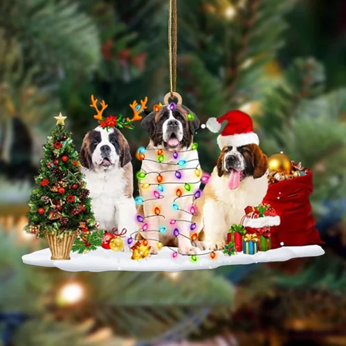 Vista 41 de Nazenti Adorno de Navidad personalizado con amigos Affenpinscher – Adorno de perro personalizado para amantes de las mascotas, acrílico plano