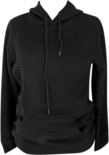 Vista 4 de Womens Dressy Tops and Blouses,Women's Oversized Casual Pullover Long Sleeve Drawstring Hoodies with Kangaroo Pocket