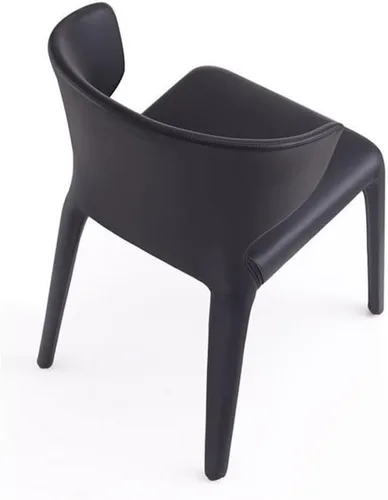 Vista 8 de Manhattan Comfort Conrad - Sillas de comedor modernas de mediados de siglo, muebles de cocina tapizados de tweed con respaldo contorneado, acolchado