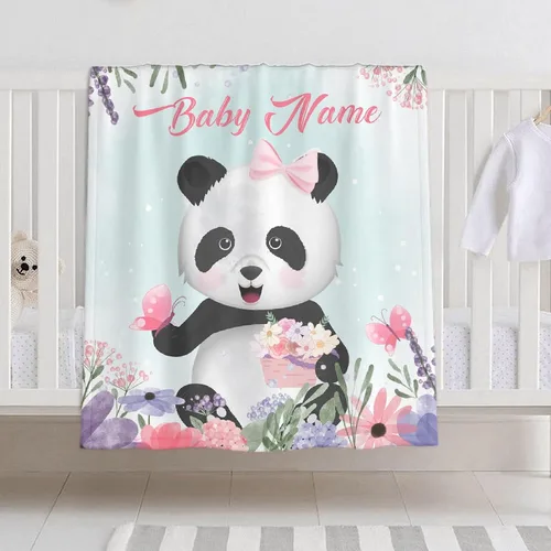 Vista 24 de Manta de bebé personalizada para niñas y niños, manta de bebé personalizada con nombre para niños pequeños, niños, ducha, recién nacidos, guardería