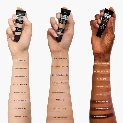 Vista 4 de IT Cosmetics Bye Bye Under Eye Concealer - Full Coverage, Water-Resistant, Brightening Concealer For Dark Circles, Fine Lines, Redness