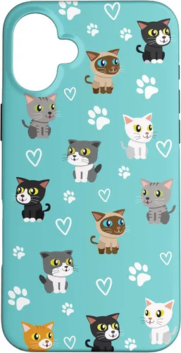 Vista 22 de Funda para iPhone 16 Cat Meow Kitten Kawaii Design Cat Mom
