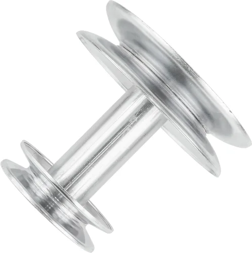 Vista 5 de Caltric Polea doble del motor compatible con Ayp Poulan Husqvarna 532140186 140186 275-100 275100