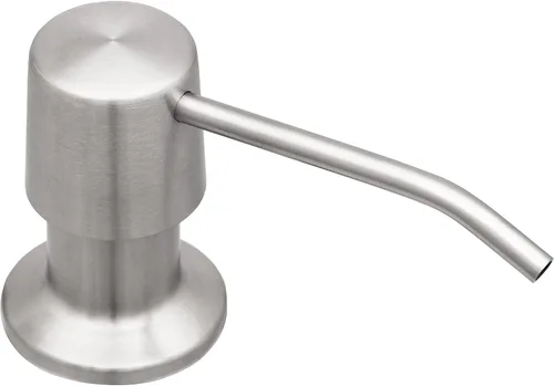 Vista 7 de Dispensador de jabón para fregadero de cocina, bomba de acero inoxidable mate negro para encimera, botella grande con repuesto superior