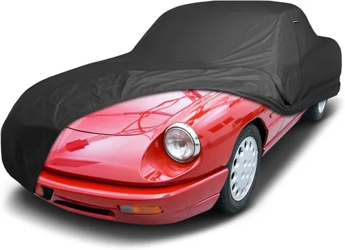 Vista 69 de iCarCover Funda de automóvil personalizada de alta calidad para Alfa Romeo 147 2002-2007, resistente, impermeable, para todo tipo de clima, lluvia