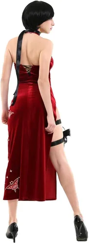 Vista 3 de Cosplayfm Cheongsam bordado para mujer disfraz de cosplay
