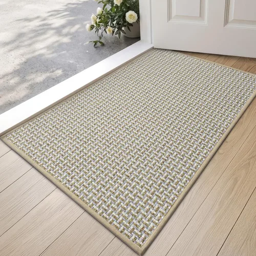 Vista 20 de DEXI Tapete delgado para puerta de entrada interior, 24 x 36 pulgadas Beige