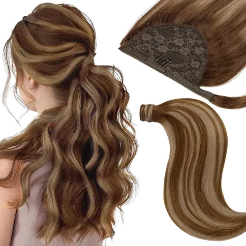 Vista 23 de Extensiones de cabello con alambre, color negro natural, 14 pulgadas, 2.65 oz, 100% cabello humano real, extensión de cabello invisible