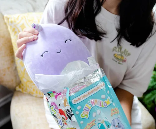 Vista 4 de Squishmallow Kellytoy - Bolsa perfumada de escuadrón misterioso de 5 pulgadas (Serie 2)