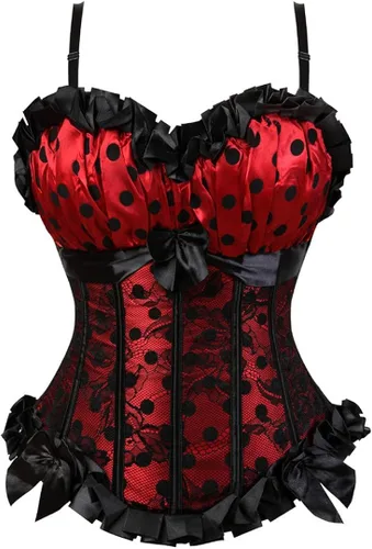 Vista 4 de Kranchungel Vestido con corsé estilo renacentistasteampunkgóticoburlesque para mujer