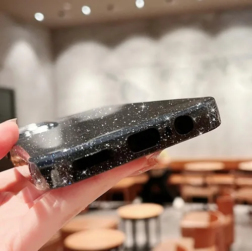 Vista 6 de MINSCOSE Funda compatible con Samsung Galaxy A14 5G, bonita funda delgada con purpurina fina, a prueba de golpes, de TPU para mujeres y niñas