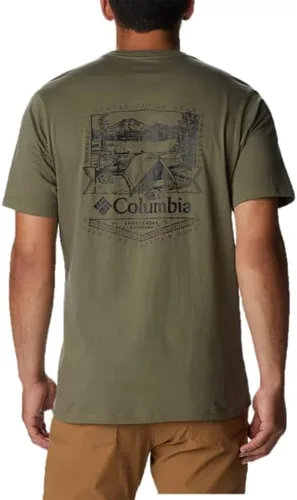 Vista 2 de Columbia Camiseta de manga corta con estampado Rockaway River Back para hombre