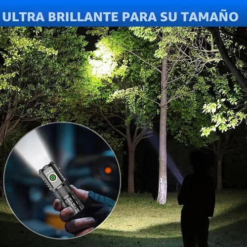 Vista 7 de UNROEVS XC06 LED Linterna pequeña 2550 lúmenes con base magnética