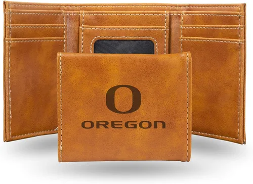 Vista 119 de NCAA Rico Industries - Billetera triple grabada con láser, con grabado láser, accesorio para hombre