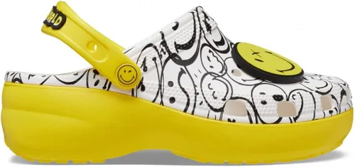 Vista 4 de Crocs Zappos Print Lab SmileyWorld Classic Platform Clog