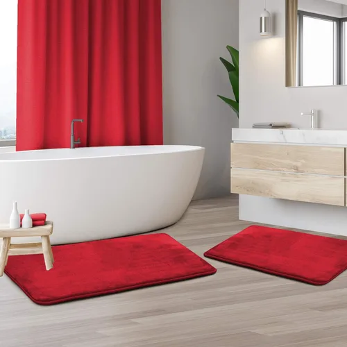 Vista 180 de Clara Clark Alfombra de Baño 24" x 17" - Alfombras de Baño, Tapete de Baño de Espuma Viscoelástica, Afelpado, Acogedor, Ultra Suave, Antideslizante