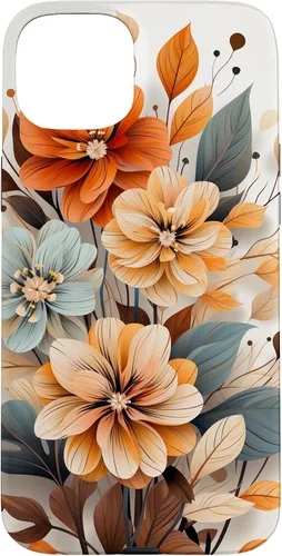 Vista 9 de Cute Fall Flower Sublimation Clipart Autumn Leaves Case for iPhone 17