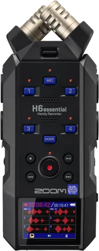 Vista 8 de Zoom H6essential, grabador de audio portátil de 6 pistas de 32 bits float, paquete con protector de viento para cabello WSH-4E