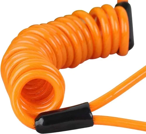 Vista 4 de Cable de bloqueo de disco, cable de seguridad de acero de seguridad, cuerda de recordatorio para scooter, motocicleta, motocicleta, vehículo