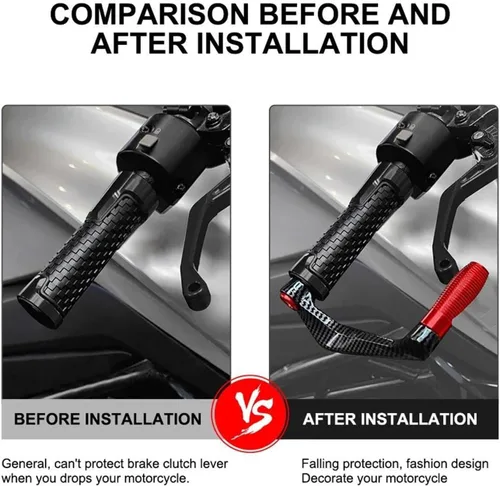 Vista 5 de for CB750 Hornet CB 750 2023 2024 Motorcycle Accessories Handlebar Grips Brake Clutch Levers Handle Bar Guard(Black)