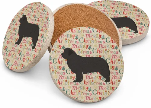 Vista 101 de Affenpinscher - Posavasos grandes de piedra arenisca (4 unidades)