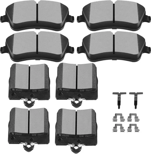 Vista 26 de SCITOO - Juego de pastillas de freno de cerámica, 8 pastillas de freno para BMW 740i 1995, 1997-2001, BMW 740i, 1995-2001 para BMW 740iL, 2000-2003