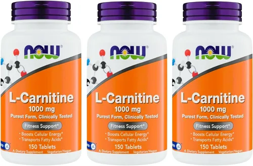 Vista 9 de NOW Foods Suplementos, L-carnitina 1,000 mg, forma más pura, carnípuro, aminoácido, soporte de fitness, tabletas, 150