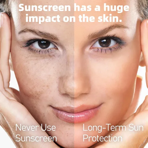 Vista 5 de VGO Protector Solar Transparente para Rostro SPF 50, Esencia Solar Hidratante Sin Sensación Pegajosa Tamaño de Viaje, Protector Solar Contra Rayos
