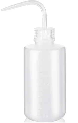 Vista 11 de Valchoose - Botella exprimible de 8.5 fl oz, botella de lavado premium LDPE, azul, 1 paquete Medical Lab Wash Container, No Leaking, Angled Spout